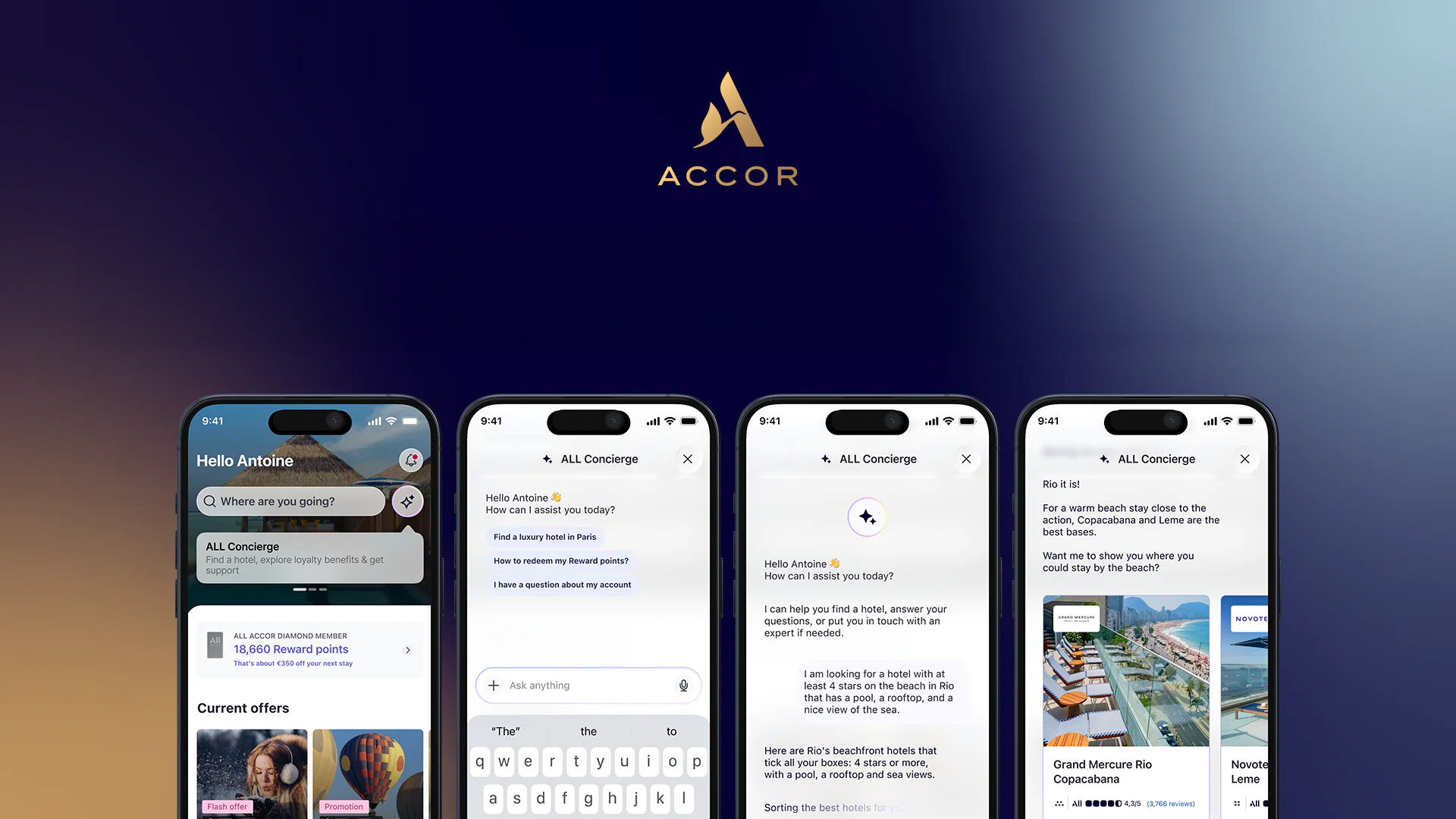 Accor artificial intelligence (AI)-powered conversational travel companion
