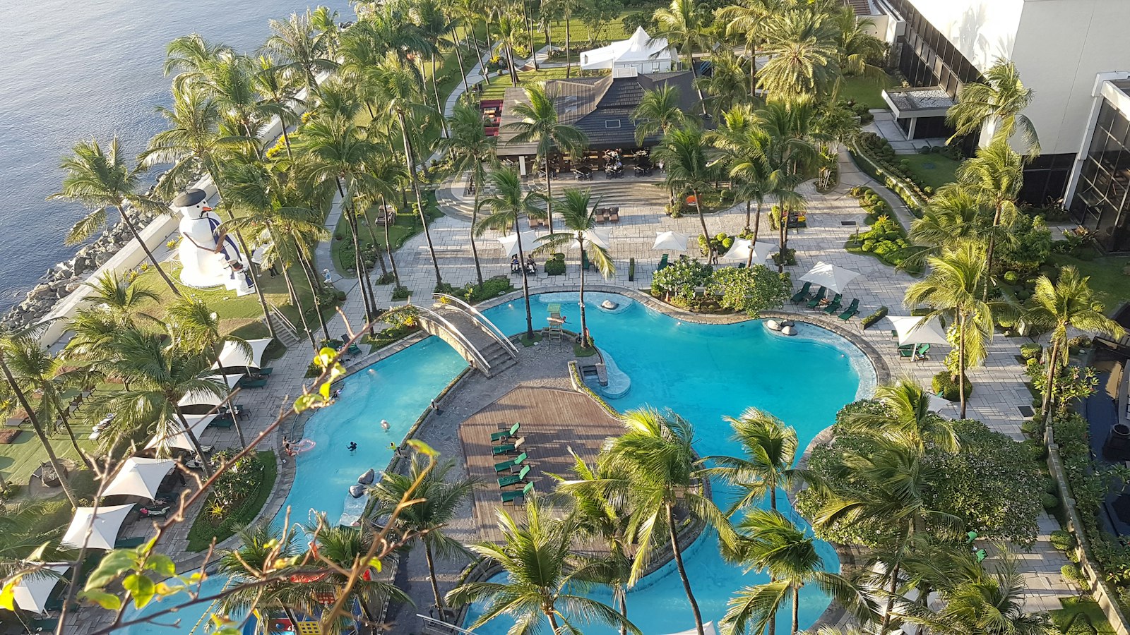 Pool area of the Sofitel Plaza Walkway, Pasay, Metro Manila, Philippines