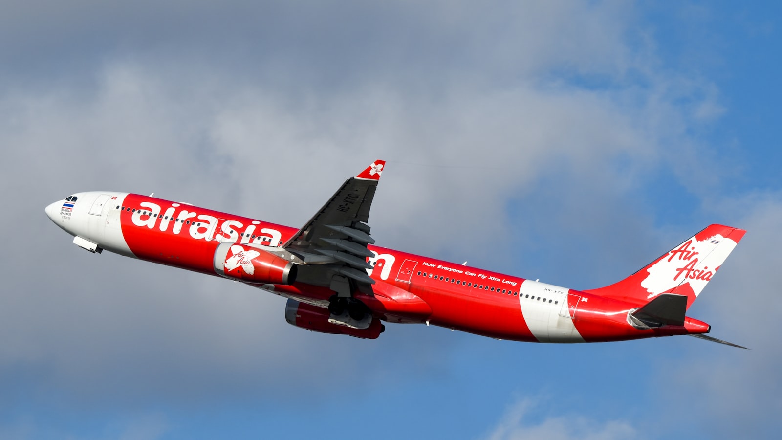 Air Asia airplane taking offs